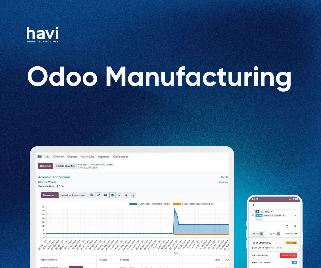 odoo manufacturing Havi Technology Pty Ltd
