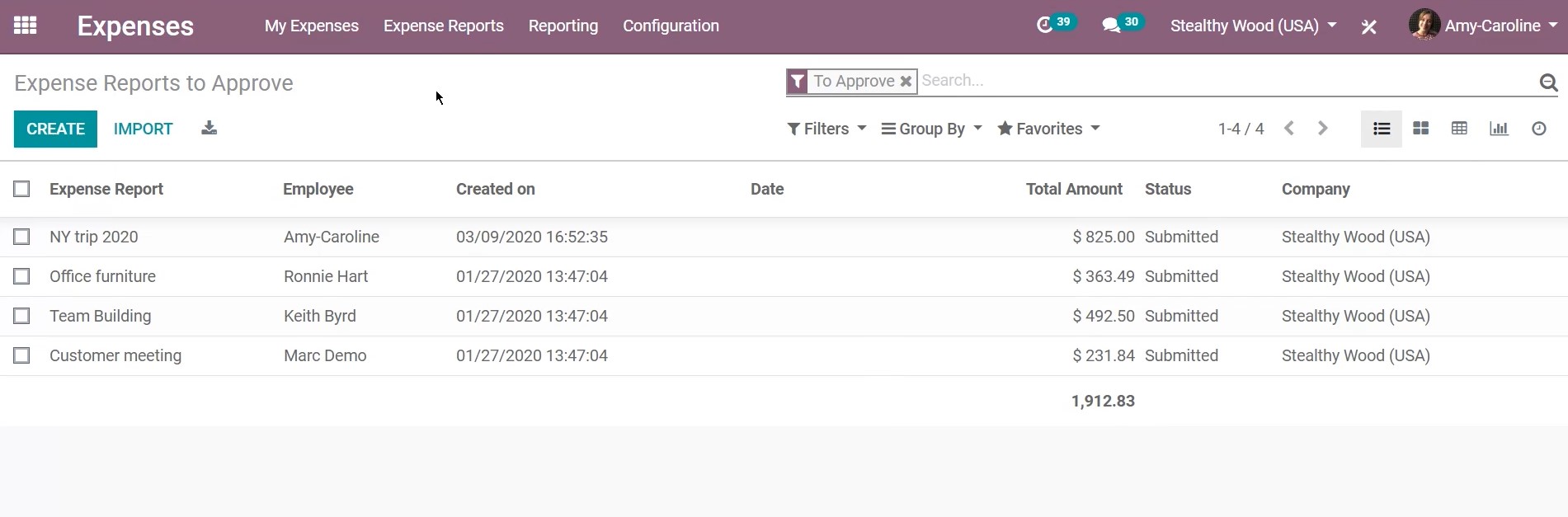 odoo ramp expense management havi technology pty ltd