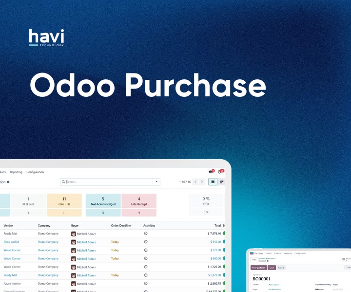 odoo purchase Havi Technology Pty Ltd