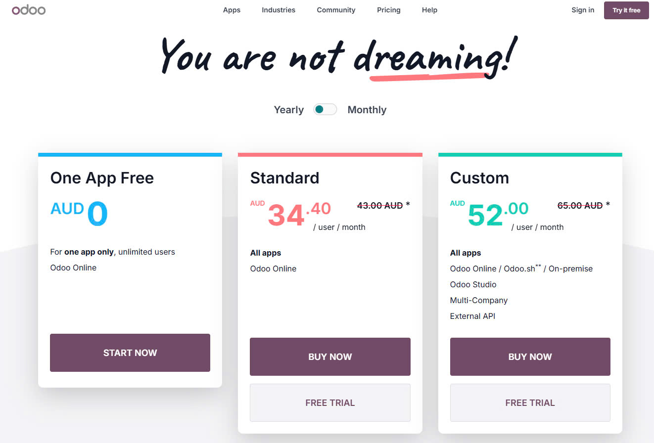 odoo website