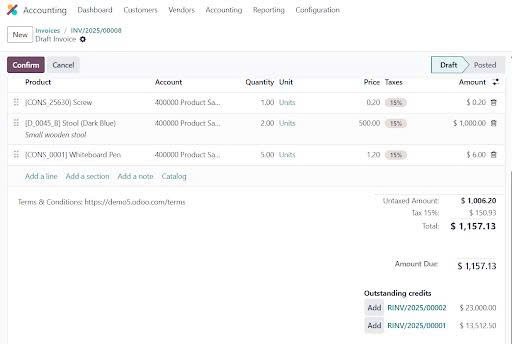 odoo billing Havi Technology Pty Ltd