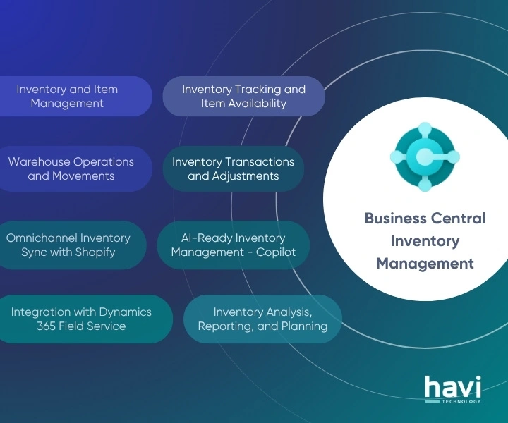 business central inventory management Havi Technology Pty Ltd
