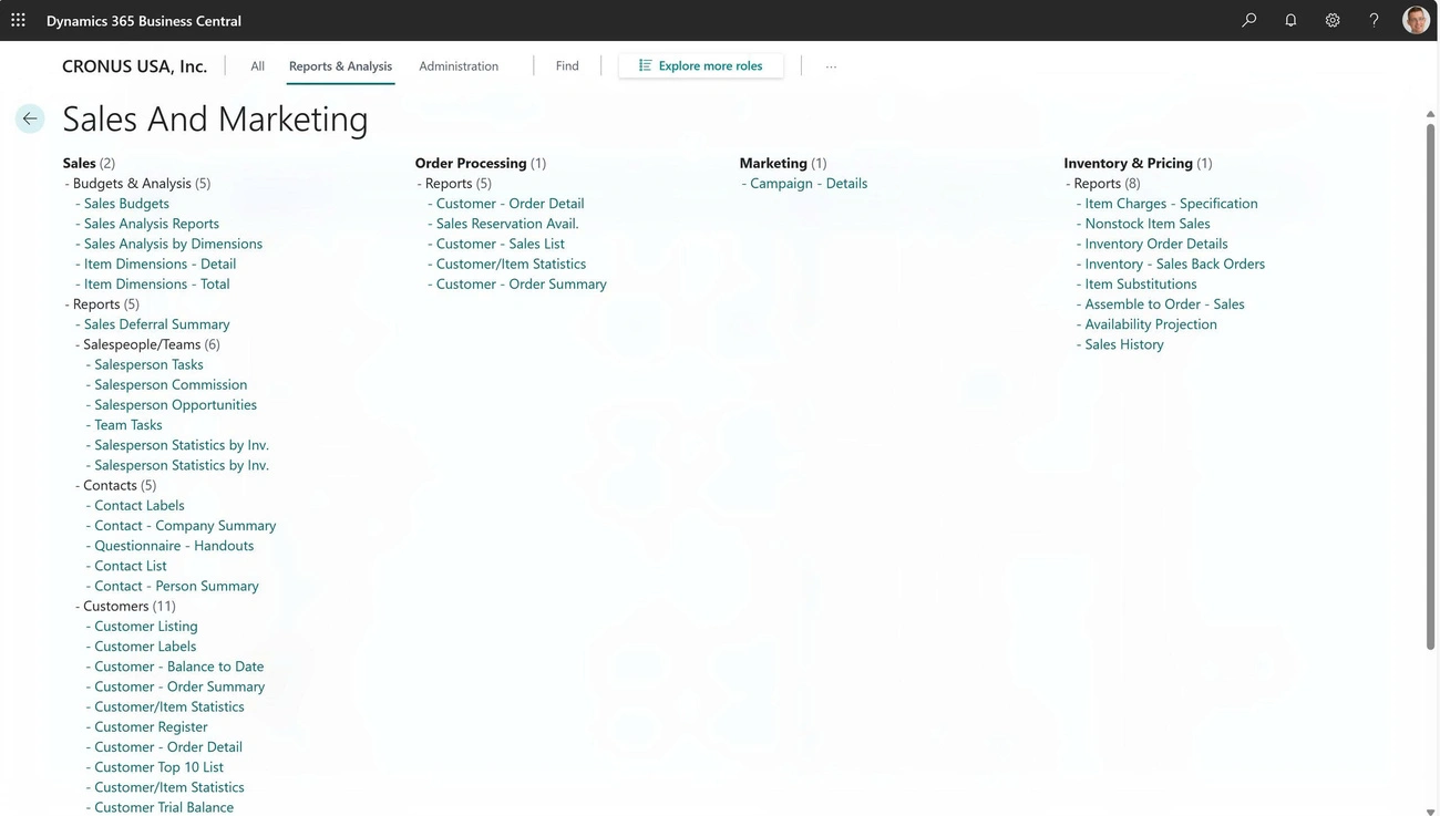 dynamics 365 for sales business central