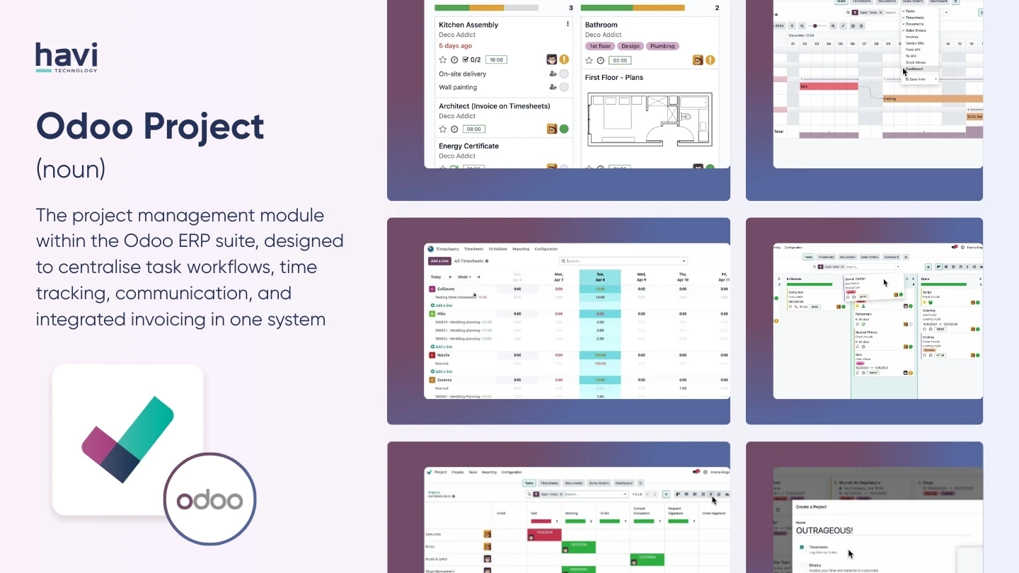 odoo project management Havi Technology Pty Ltd