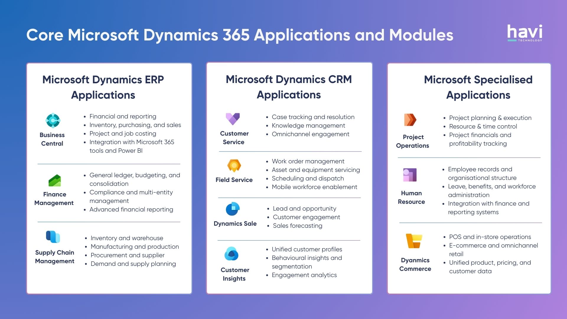 microsoft crm cloud Havi Technology Pty Ltd