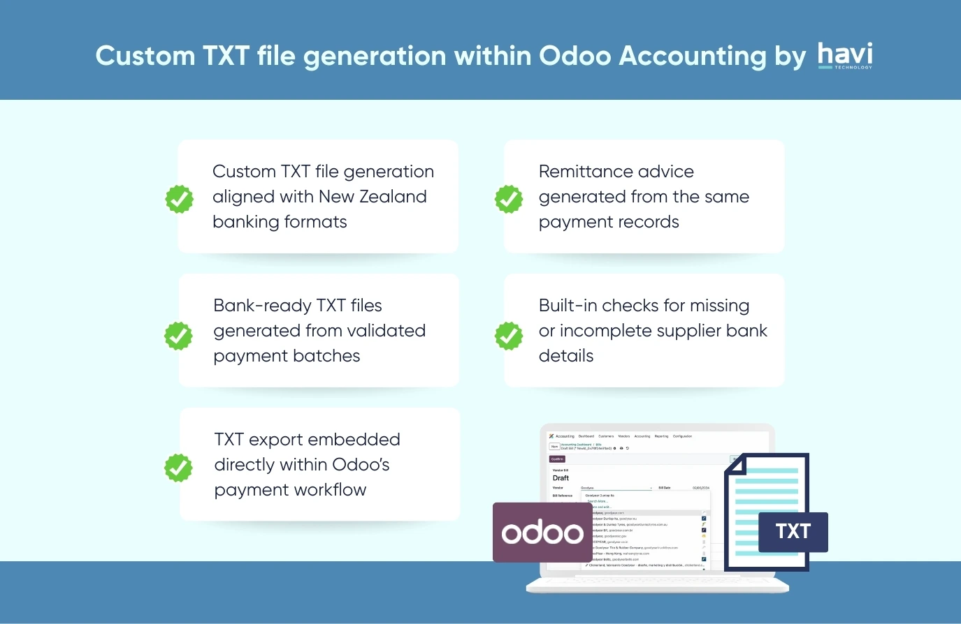 odoo website Havi Technology Pty Ltd