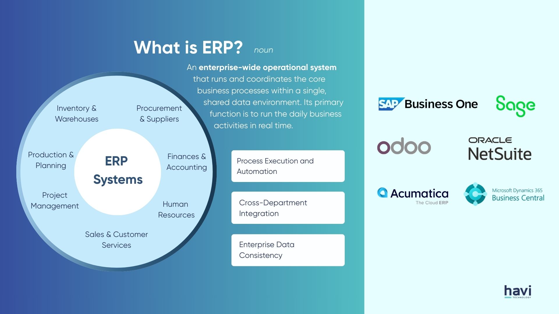 mis erp software Havi Technology Pty Ltd