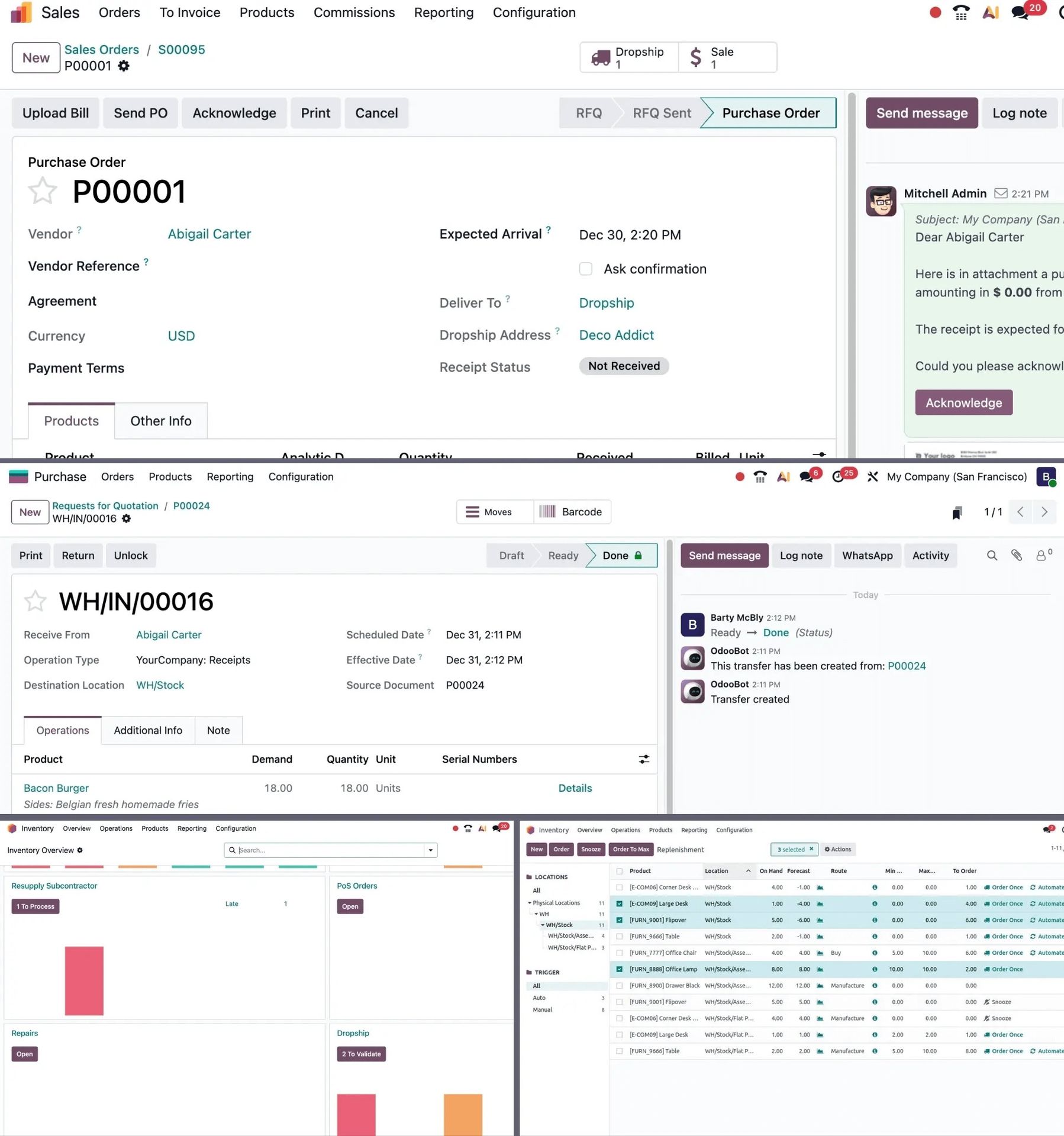 zoho inventory vs odoo