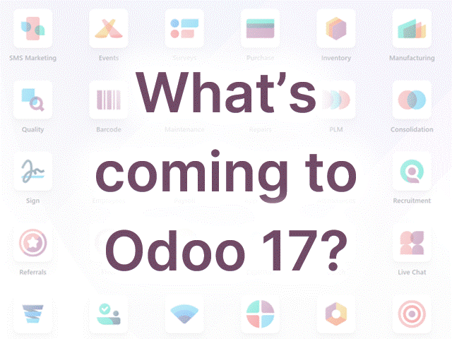 Odoo 17 features - Manufacturing
