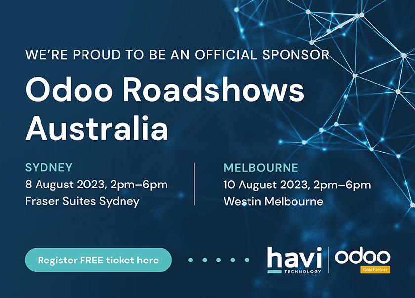 Odoo Roadshow Sydney and Melbourne 2023